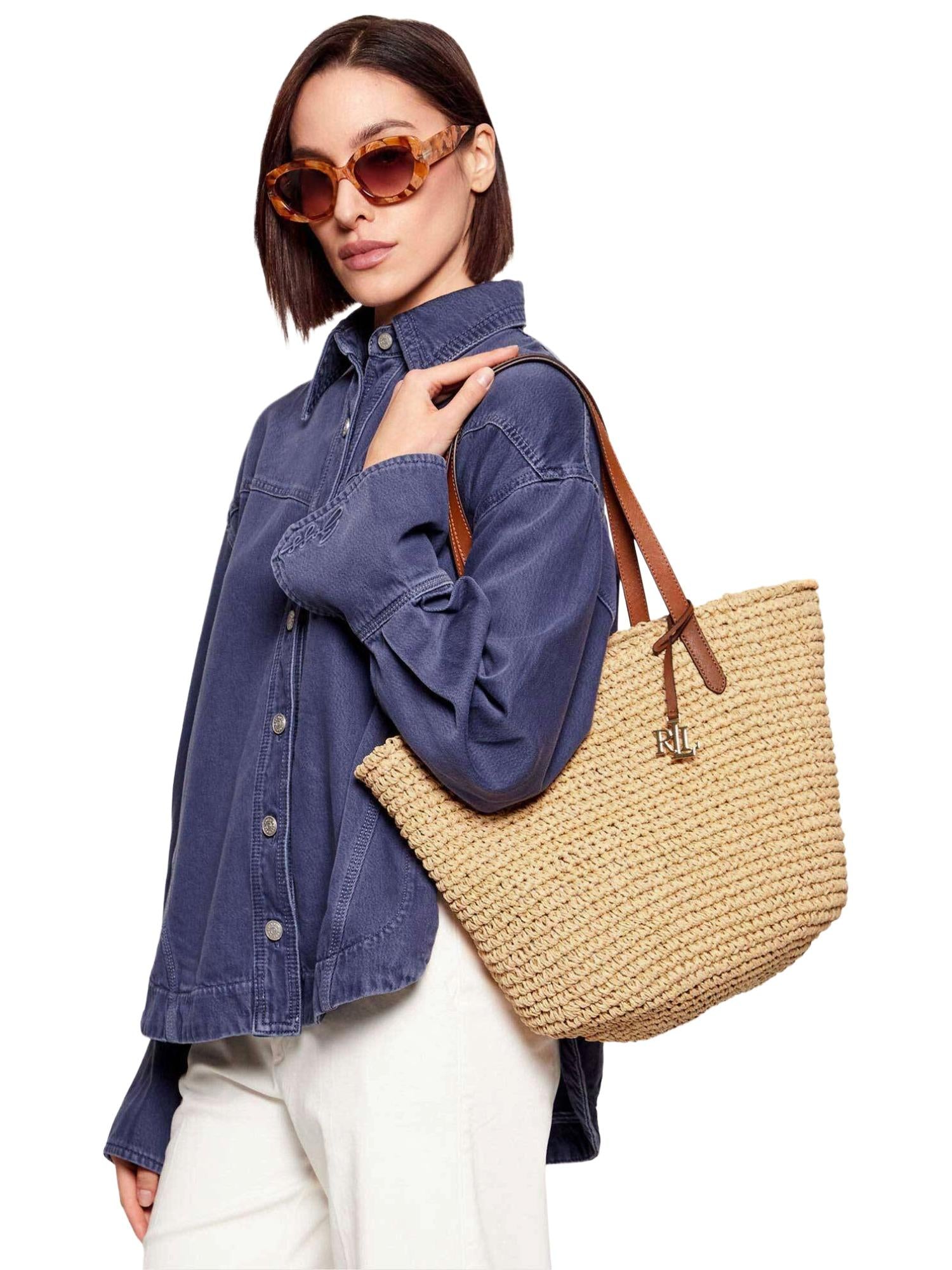Lauren Ralph Lauren Borsa in paglia crochet Lainey