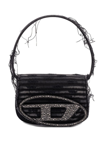 Diesel Borsa 1DR in denim sfilacciato