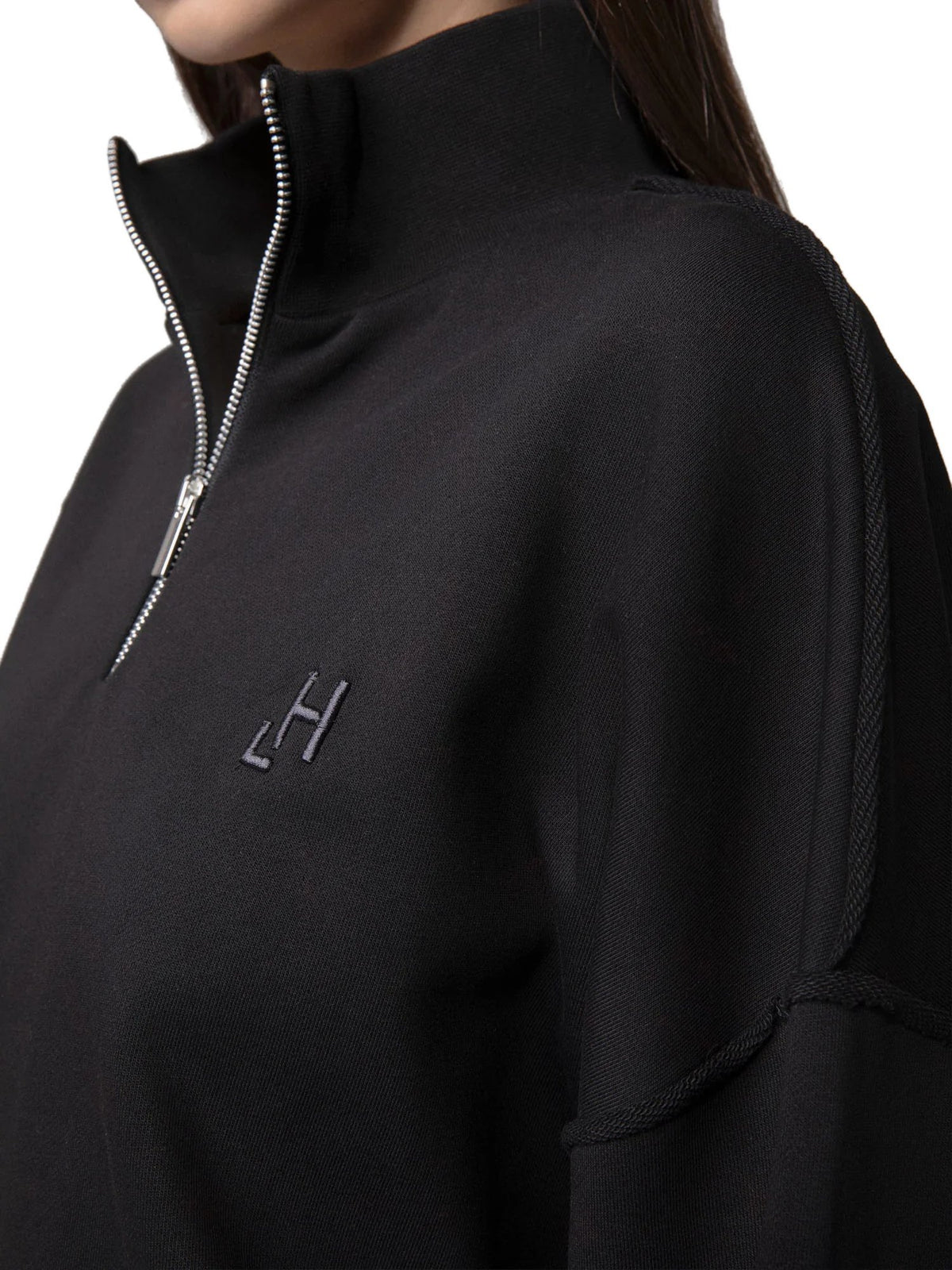 Felpa oversize con cuciture a vista