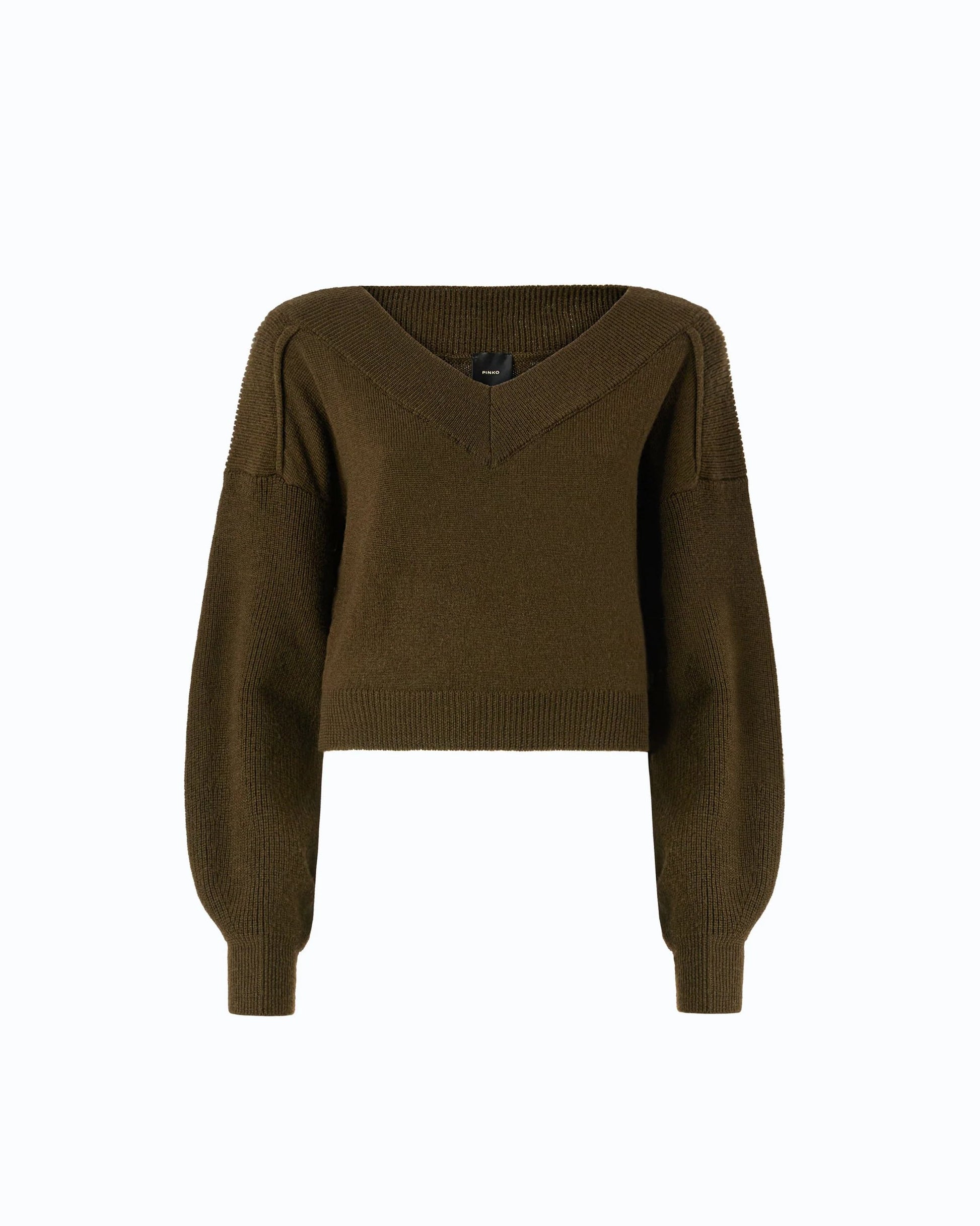 Pinko Maglia Cropped con Maniche a Palloncino donna