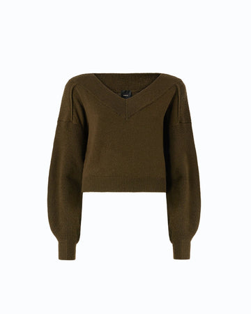 Pinko Maglia Cropped con Maniche a Palloncino donna