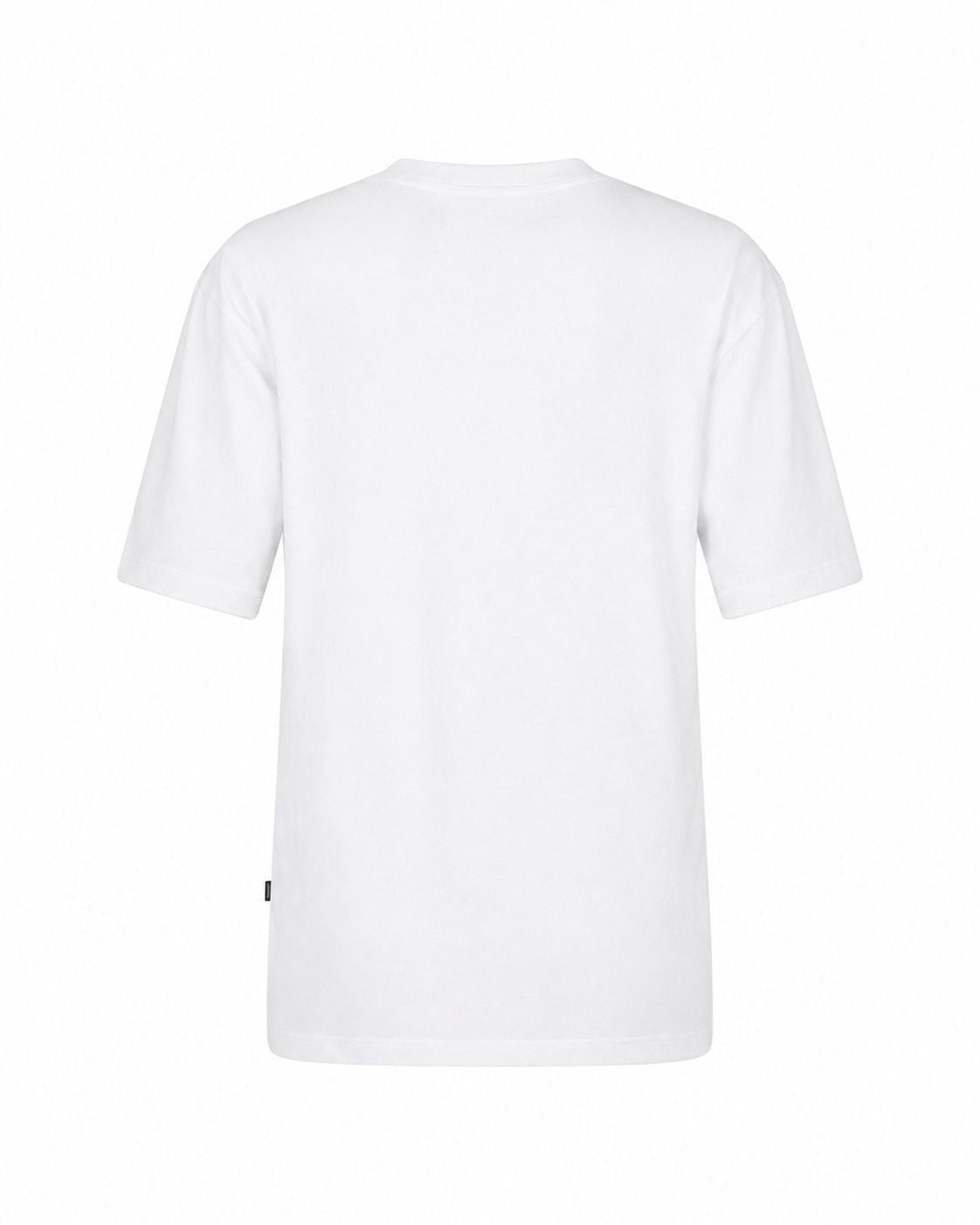 T-shirt Girocollo con Logo Sul Petto