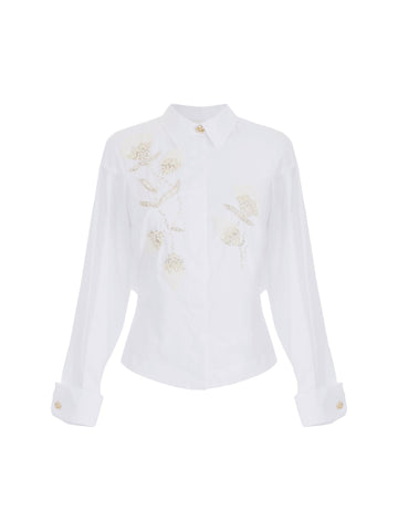 Elisabetta Franchi Camicia con ricamo floreale
