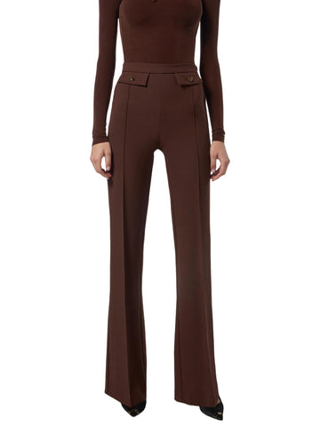 Elisabetta Franchi Pantalone a palazzo in crepe