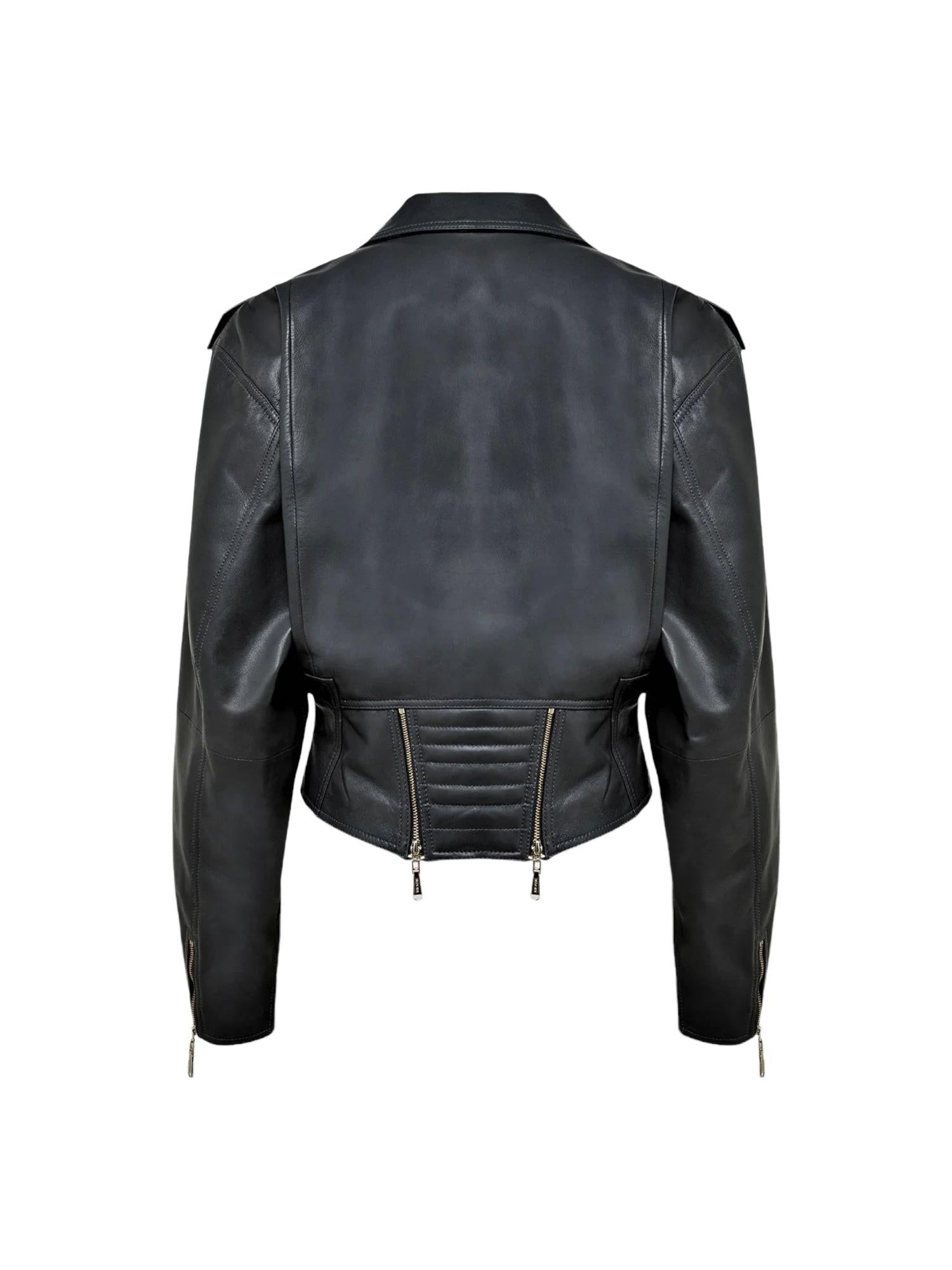Blugirl bikerjack van echt leer