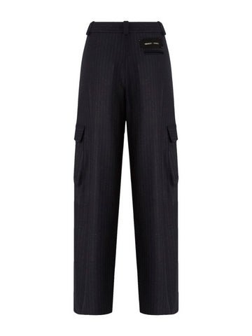 Pantalone Dritto con Tasche Cargo
