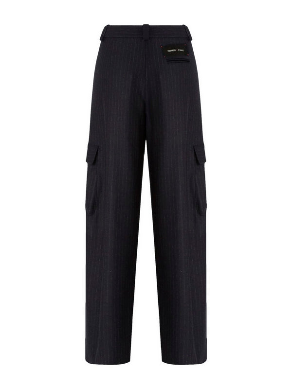 Pantalone Dritto con Tasche Cargo