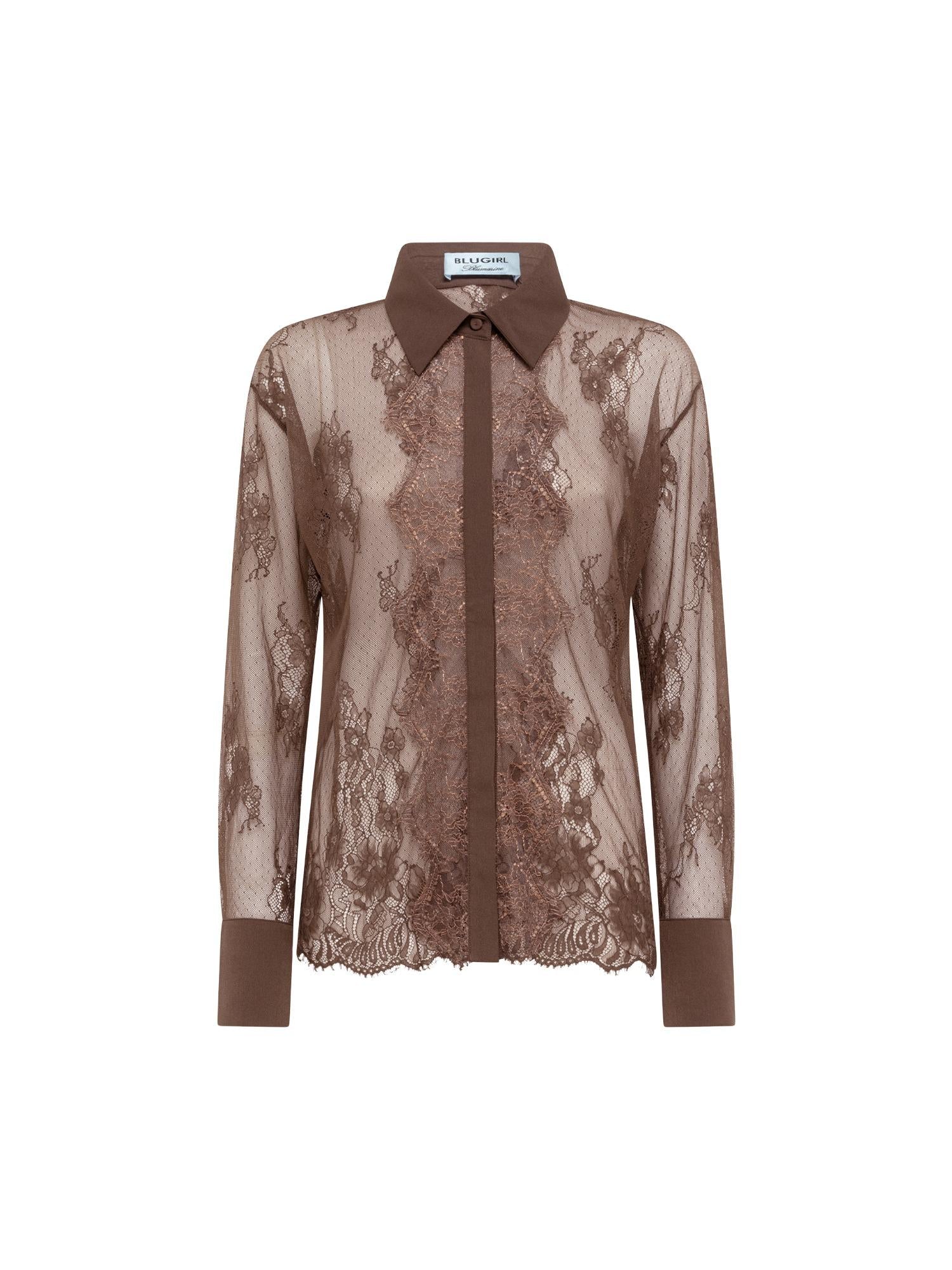 Blugirl Camicia in pizzo smerlato