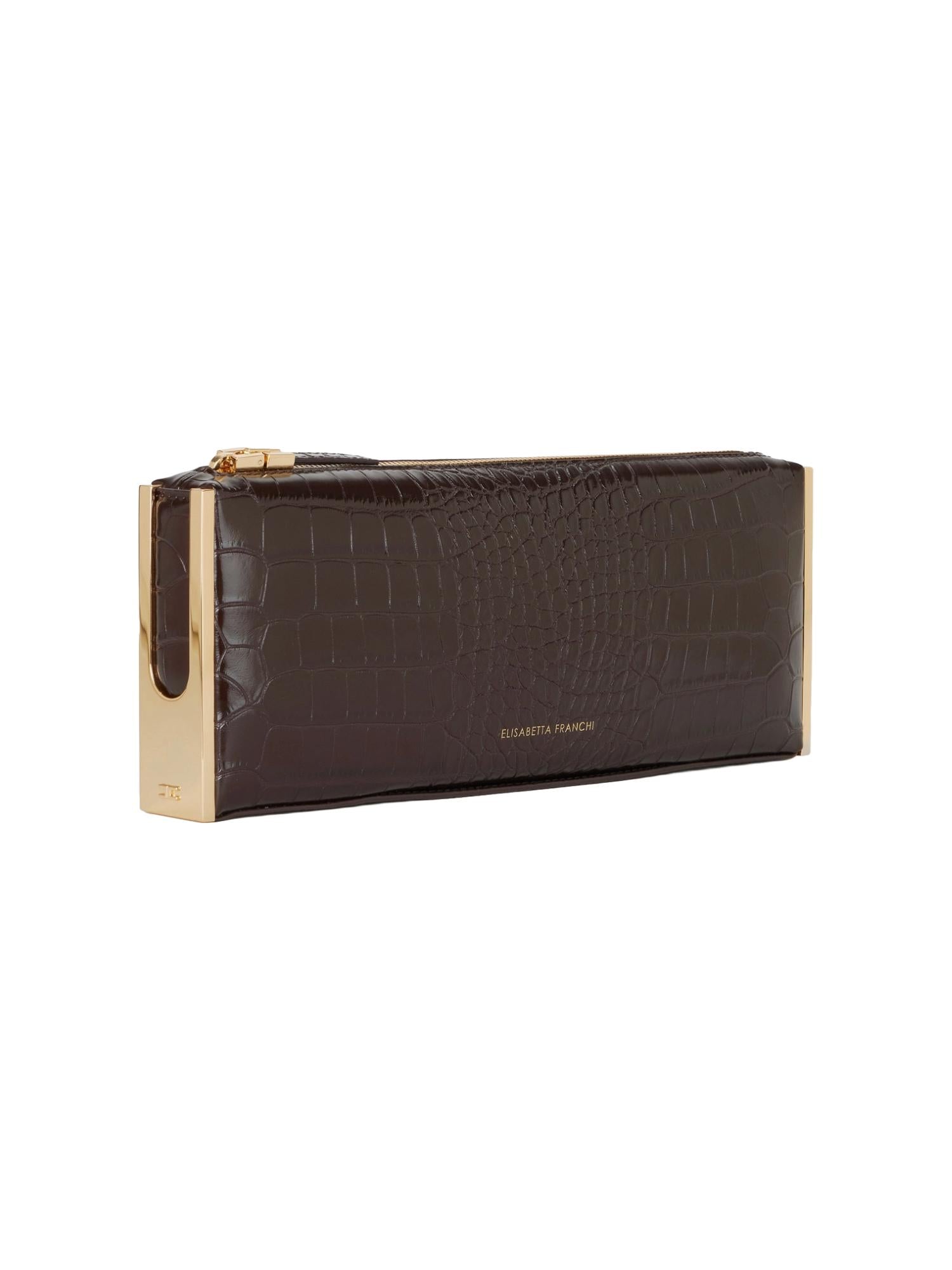 Elisabetta Franchi Borsa cocco con zip