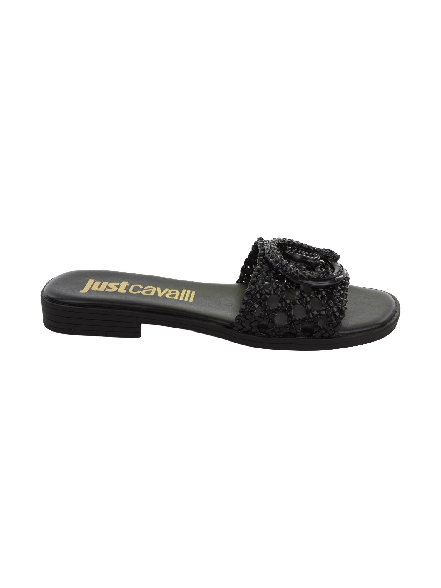 Just Cavalli Ciabatte con fascia intrecciata