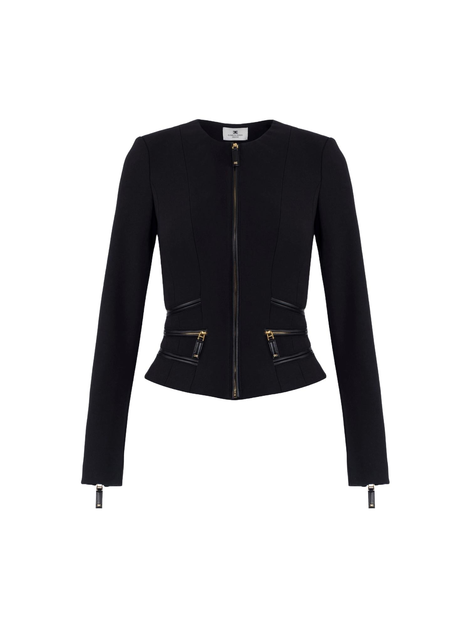 Elisabetta Franchi Giacca in crepe con zip