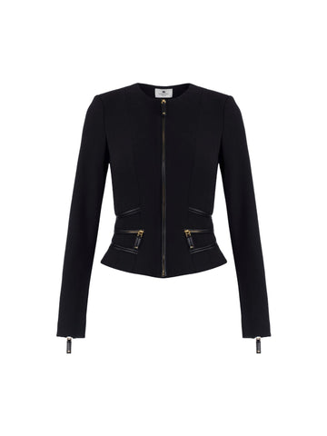 Elisabetta Franchi Giacca in crepe con zip