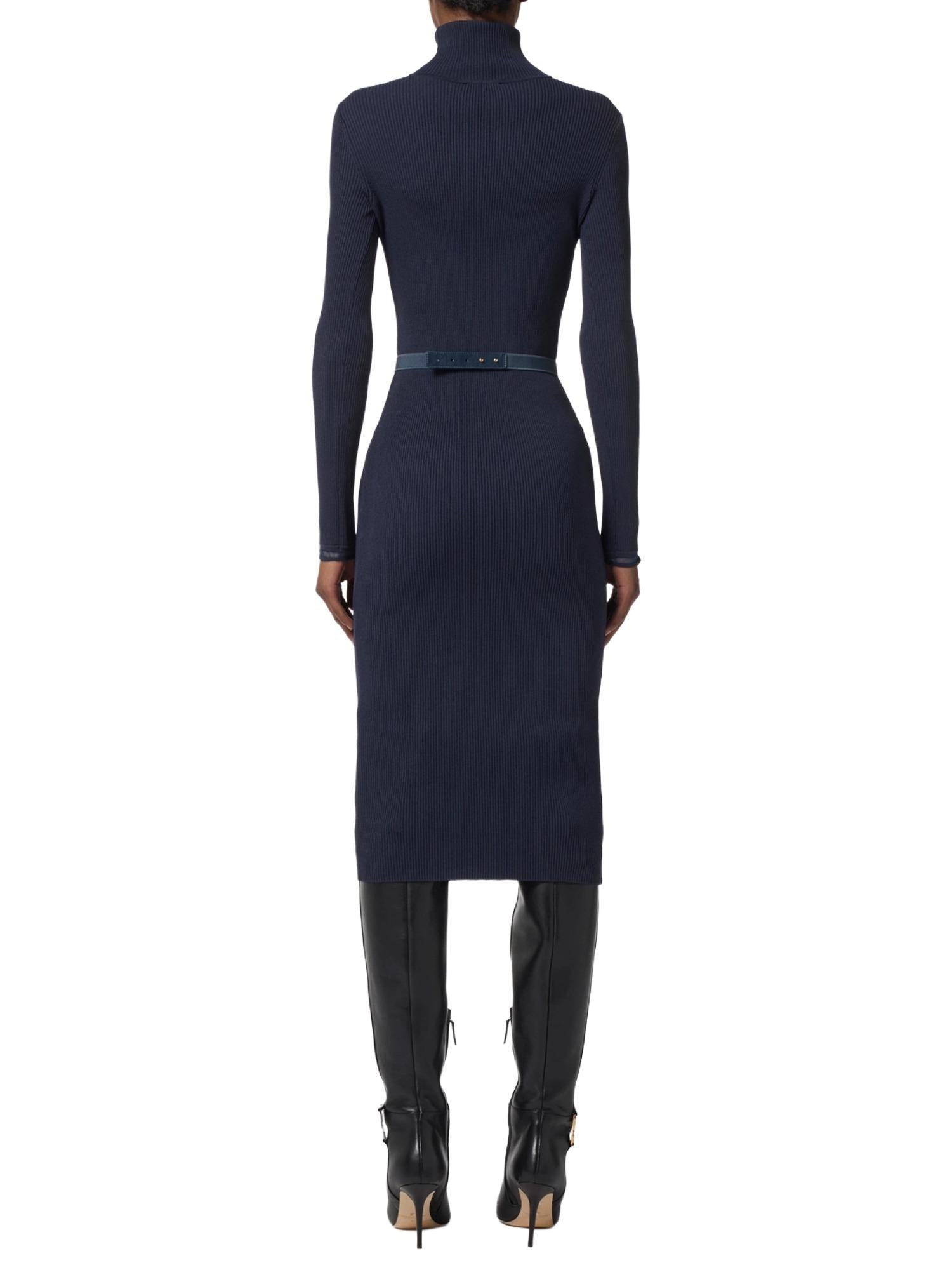 Elisabetta Franchi Abito a dolcevita con cintura