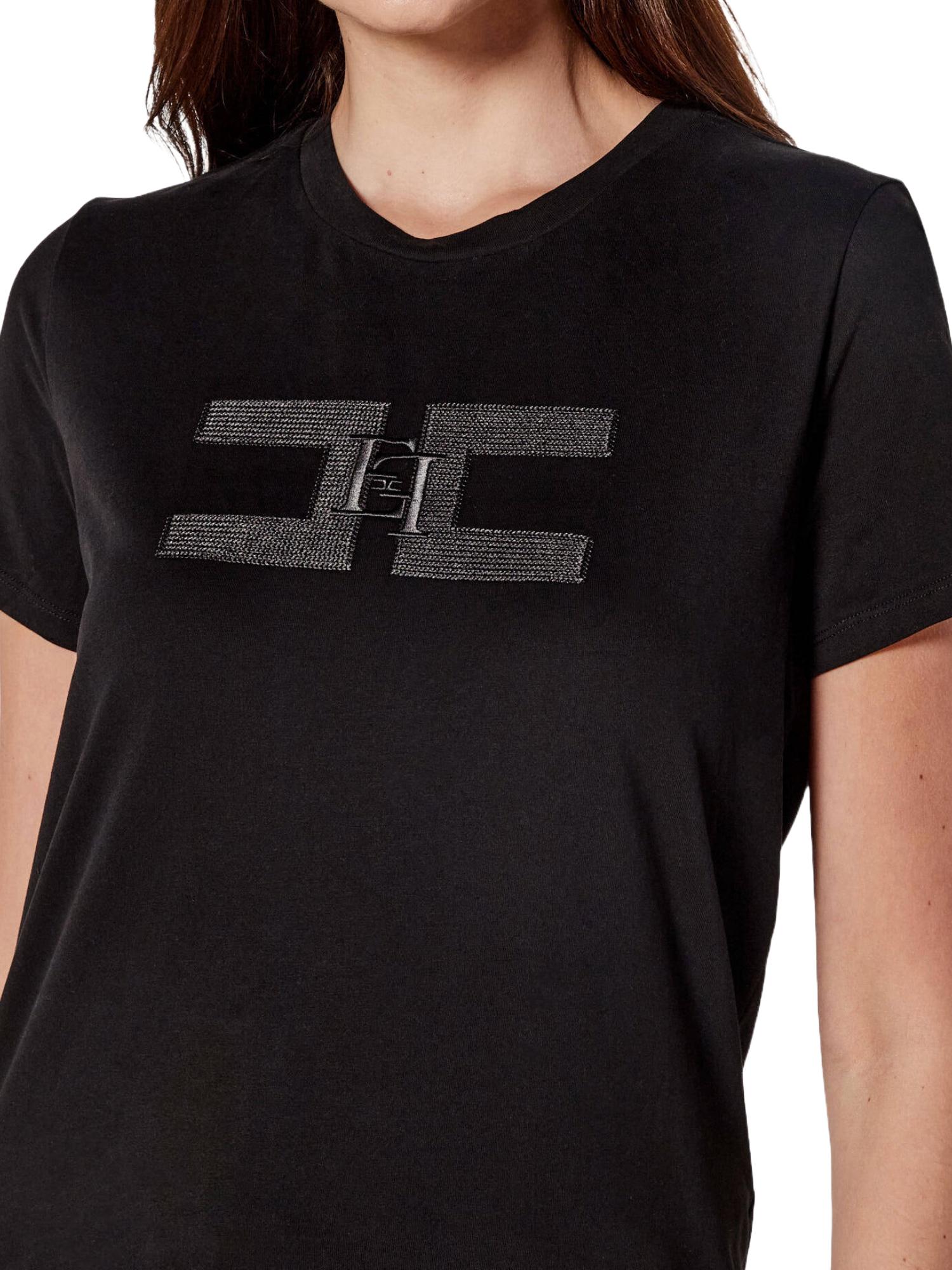 Elisabetta Franchi T-shirt con logo ricamato