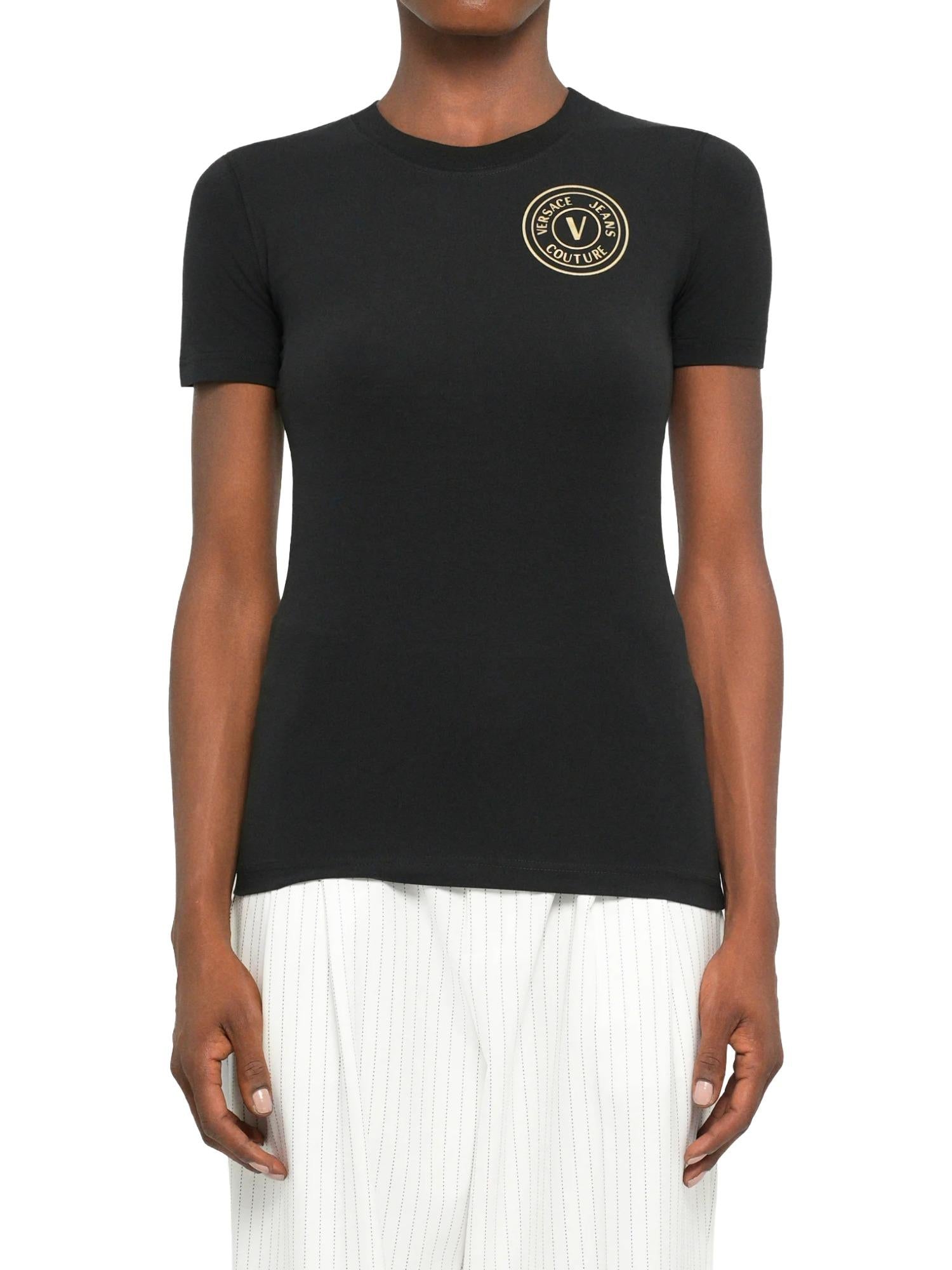 Versace Jeans Couture T-shirt con logo V-Emblem