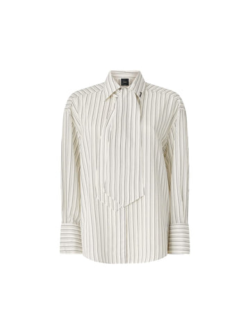 Camicia Oversize con Cravatta Rimovibile