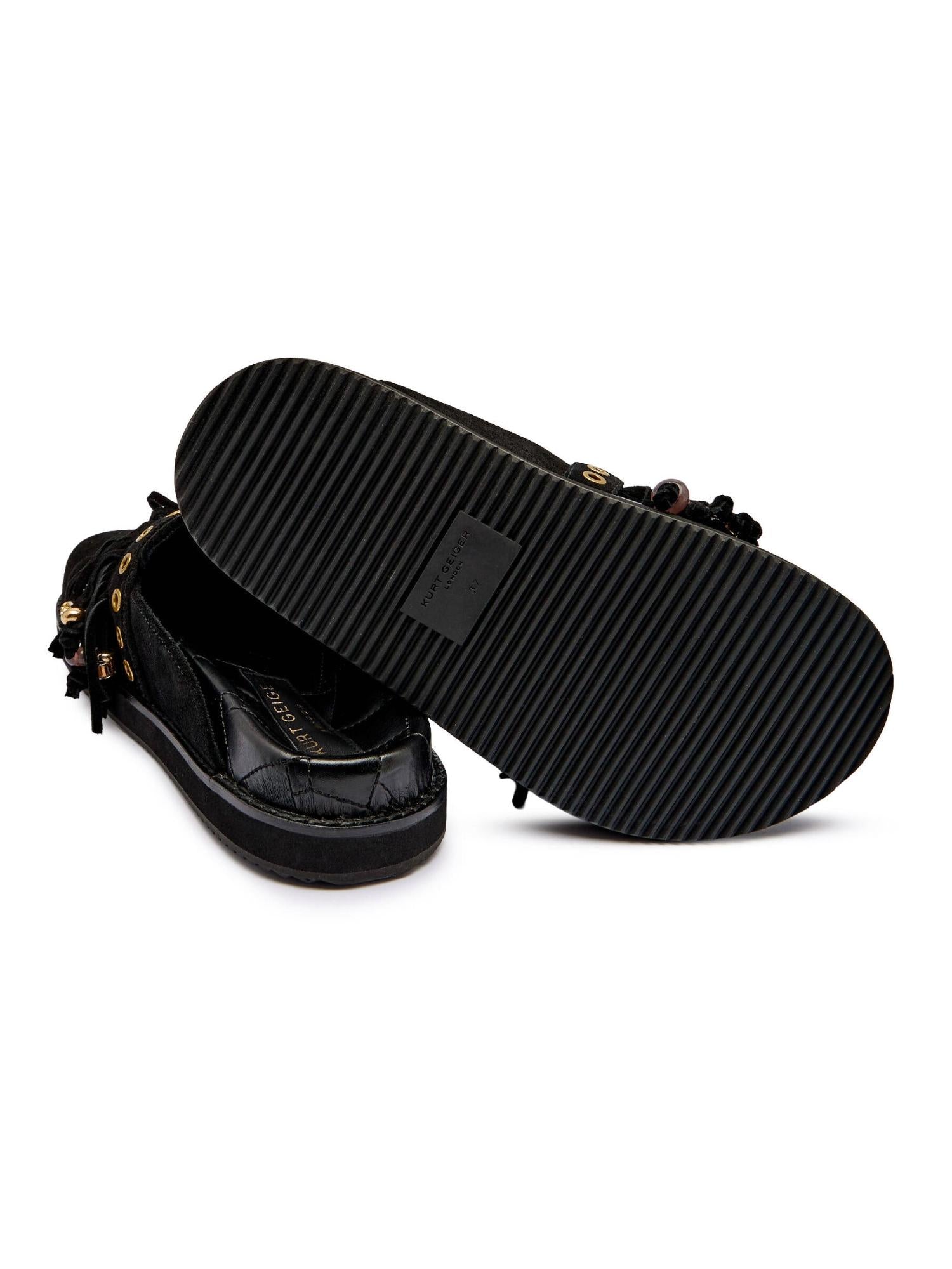 Kurt Geiger Sabot con fibbia e frange