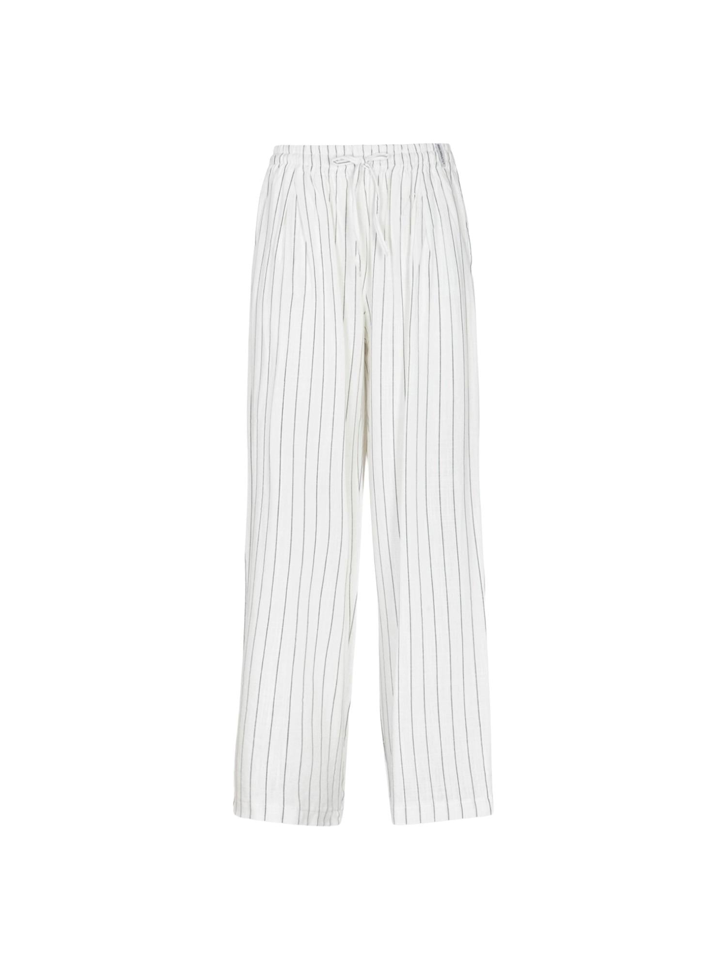 Hinnominate Pantalone gessato in lino