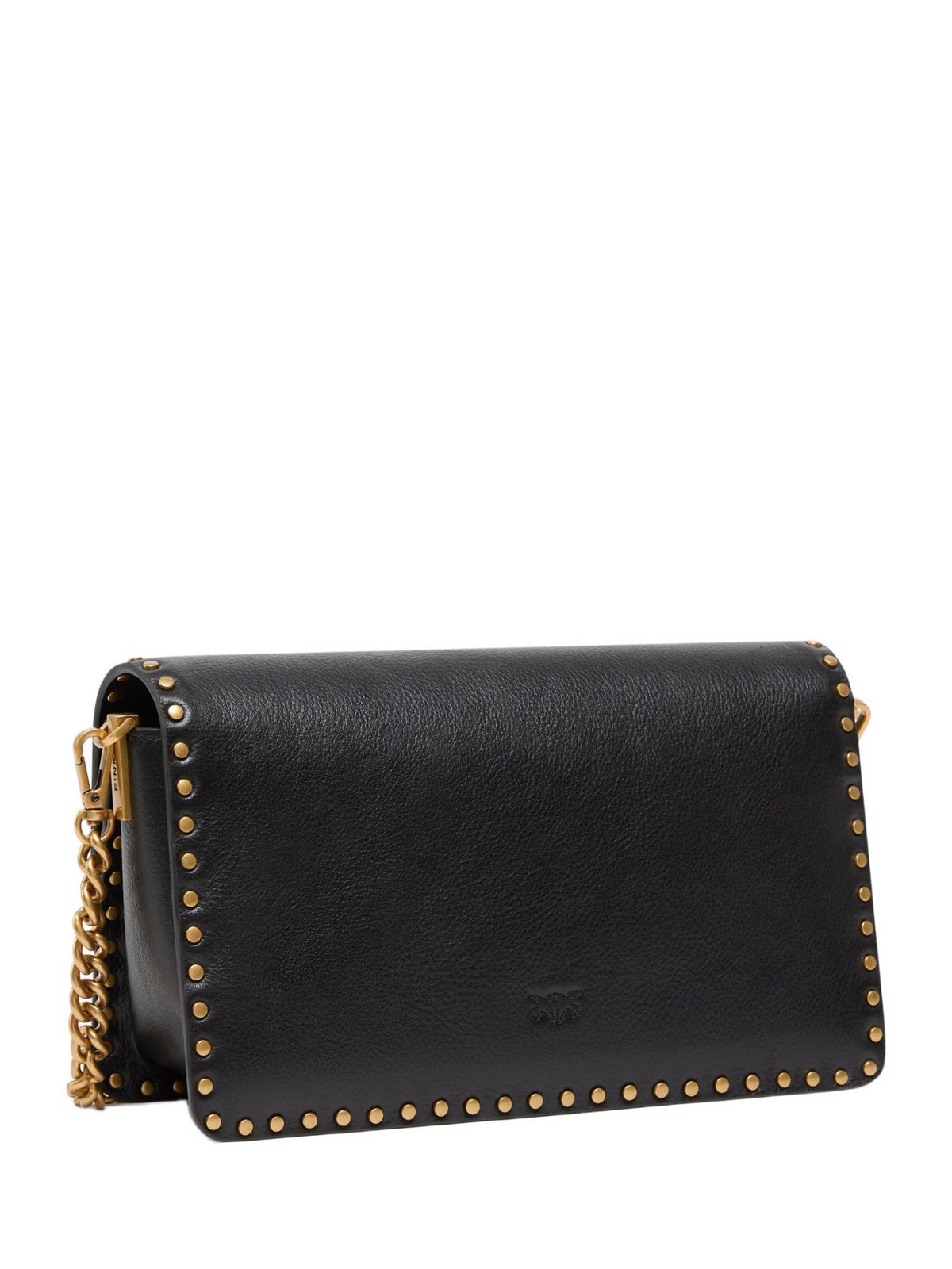 Borsa a tracolla media love one slouchy in pelle con borchie