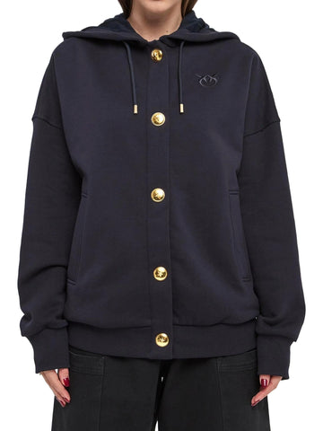 Pinko Felpa con cappuccio e bottoni Macina