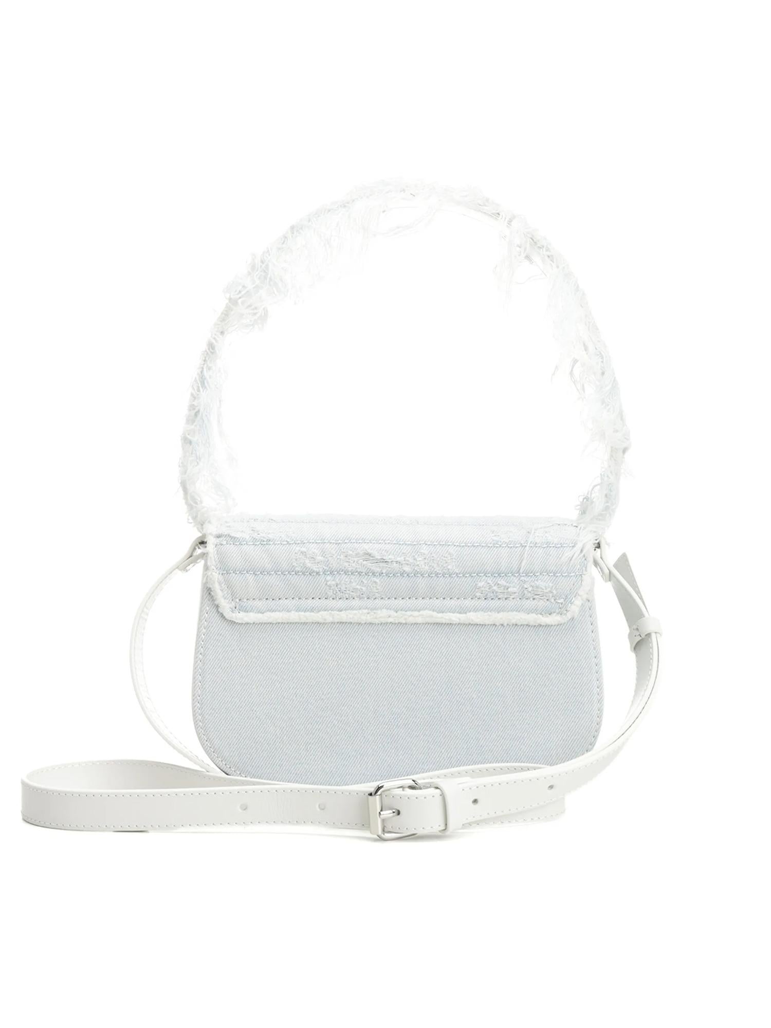 Diesel Borsa 1DR in denim sfilacciato