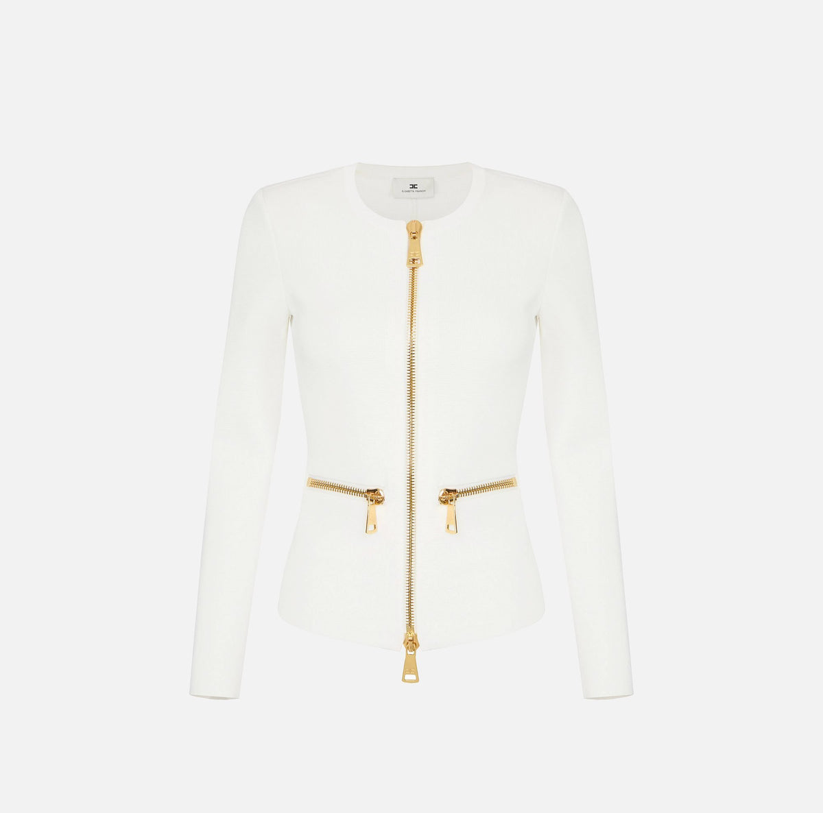 Cardigan in maglia con zip