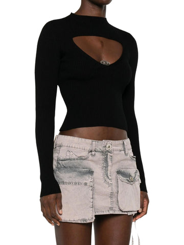 Diesel Maglia in lana con scollo M-Olina