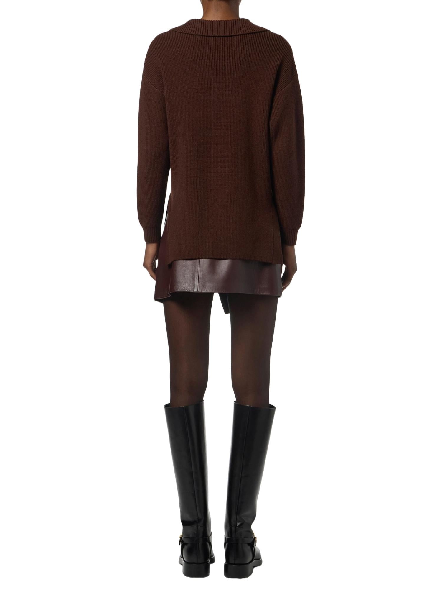 Elisabetta Franchi Maglia con cinturino gioiello