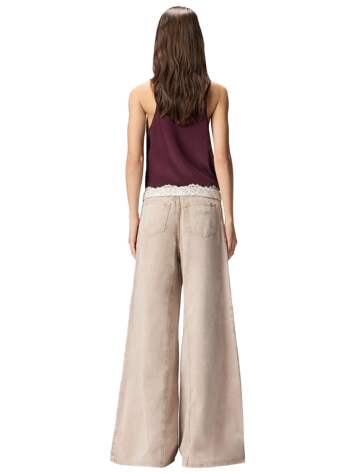 Pinko Jeans con pizzo in vita Winona