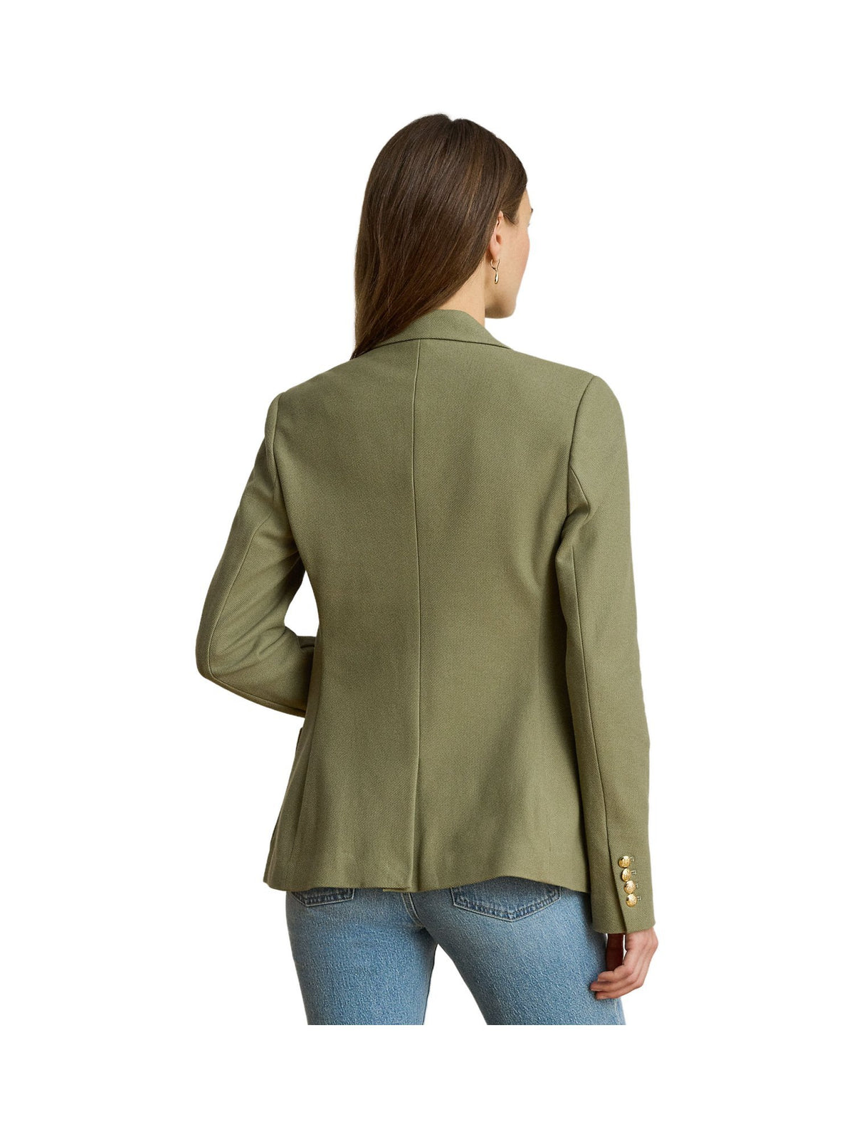 Blazer in jacquard con fili metallici