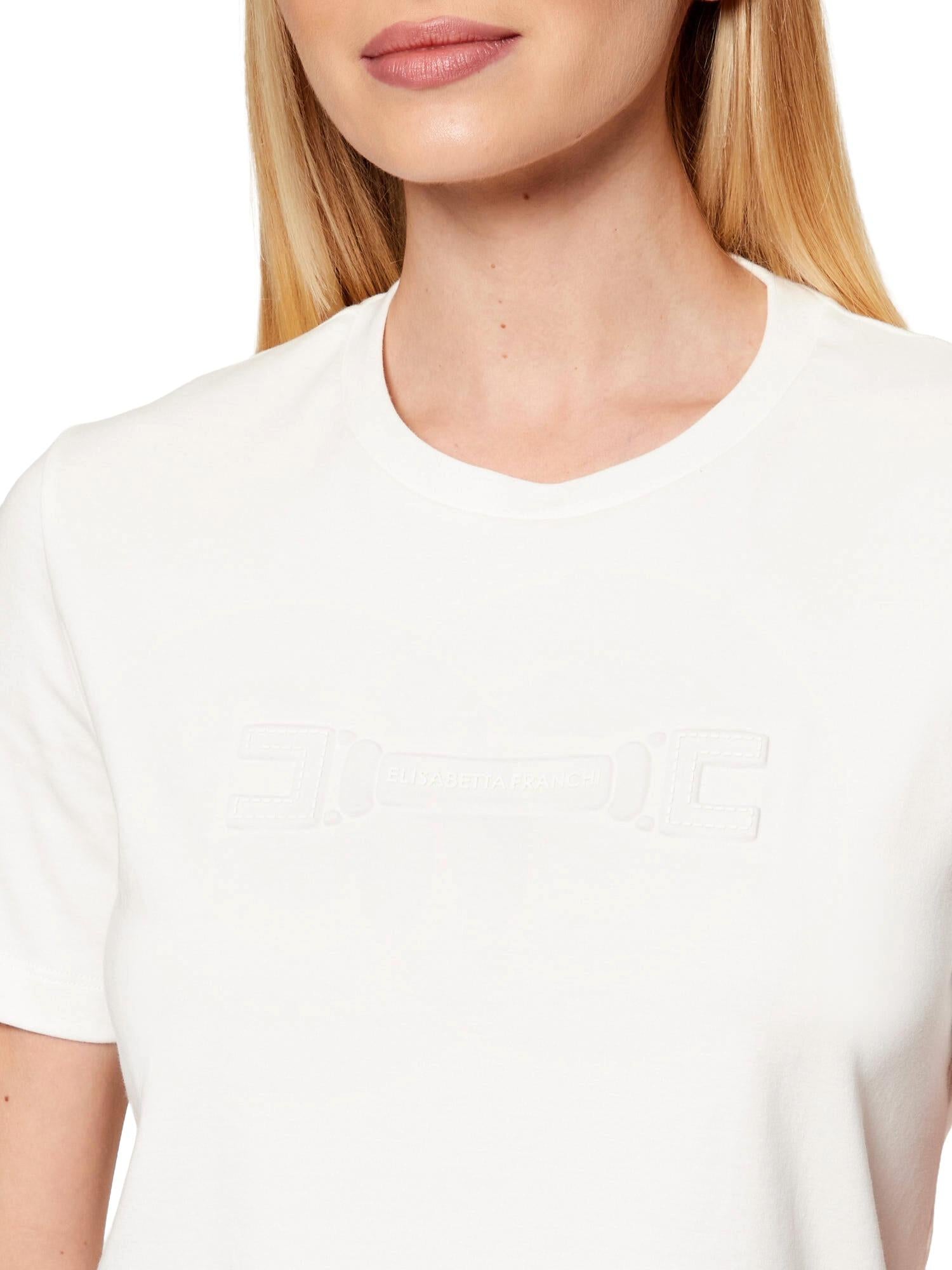 Elisabetta Franchi T-shirt con logo ricamato