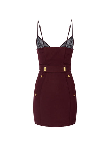 Elisabetta Franchi Abito corto in misto cashmere