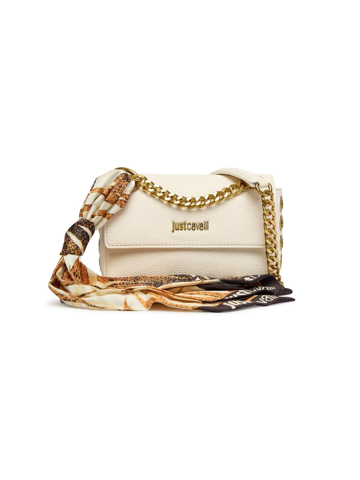 Just Cavalli Borsa in ecopelle con foulard