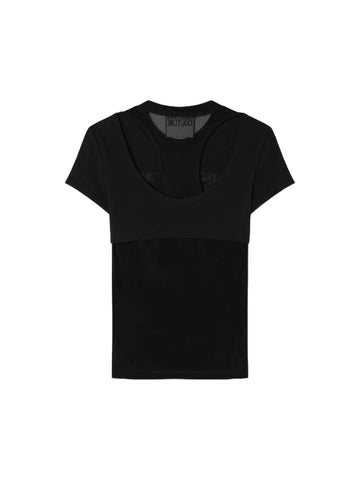 Versace Jeans Couture T-shirt con logo in paillettes