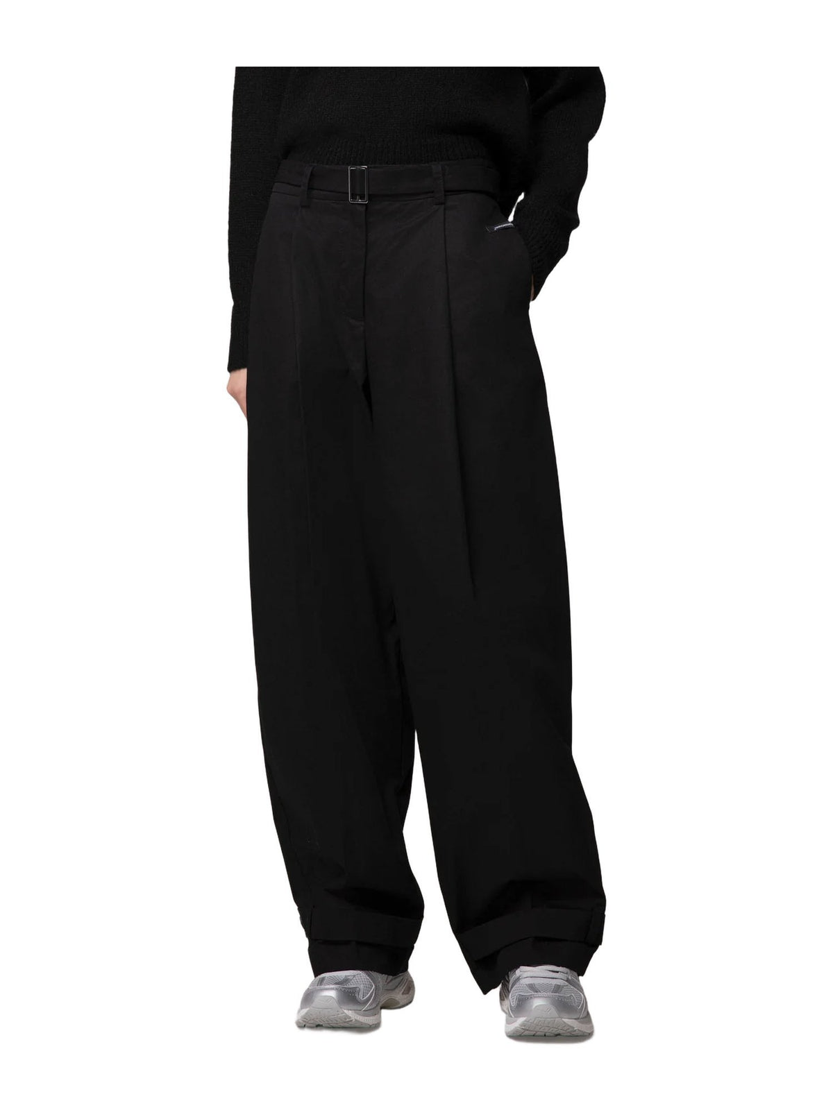 Pantalone in cotone con cinturino