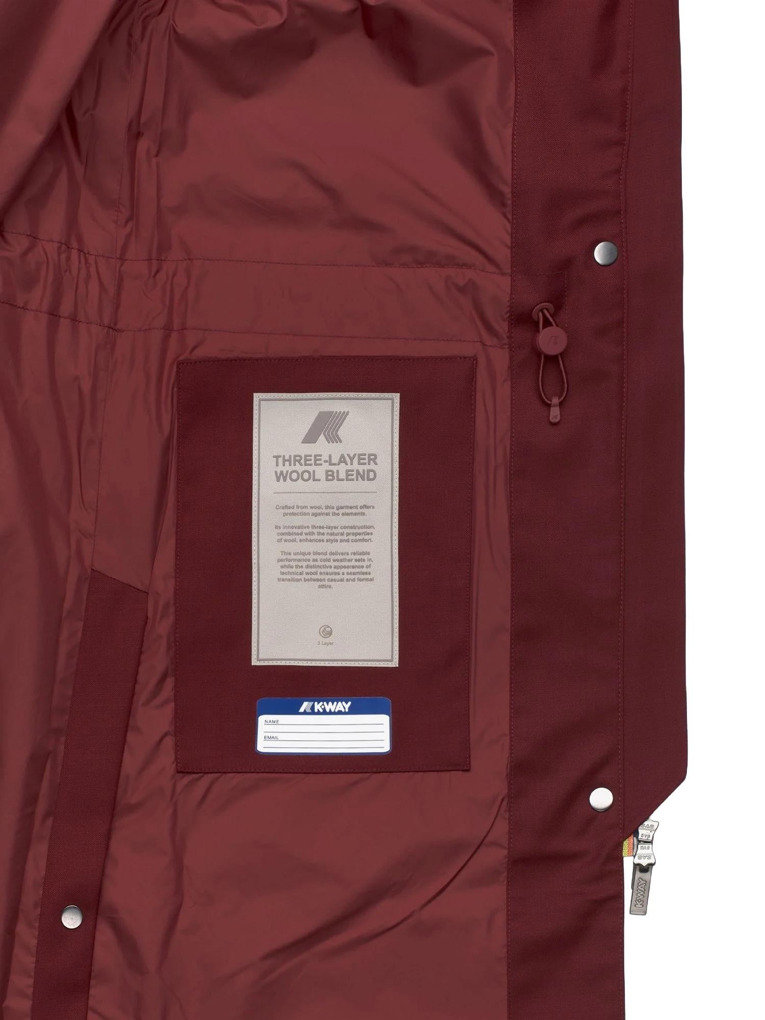 K-Way Giubbotto Ella Wool Nylon Mix