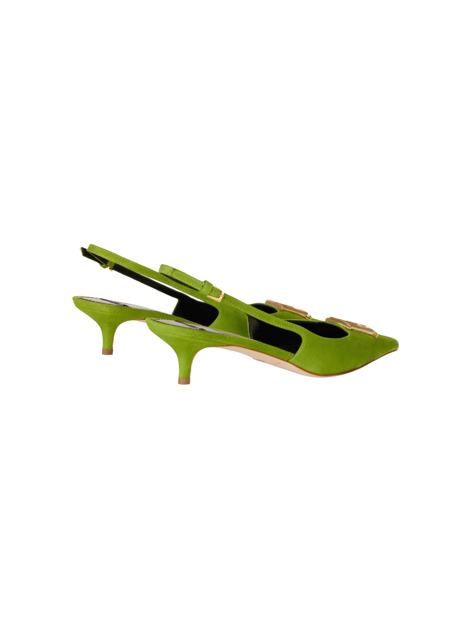 Elisabetta Franchi Slingback in suede 3 cm