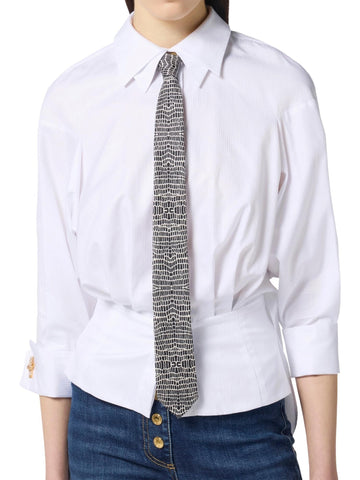 Elisabetta Franchi Cravatta con stampa serpente