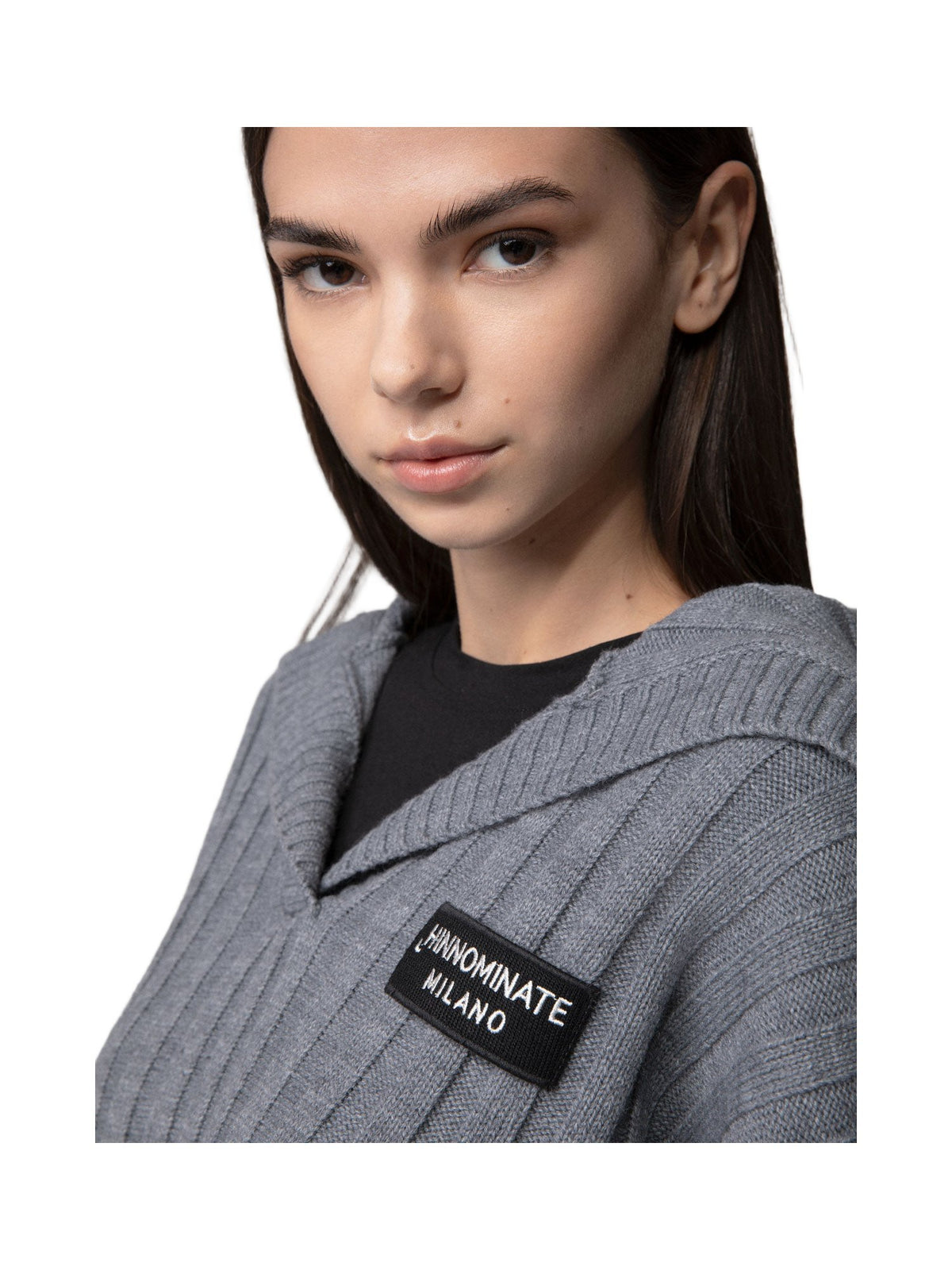 Maglia a Coste con Collo Marinaio