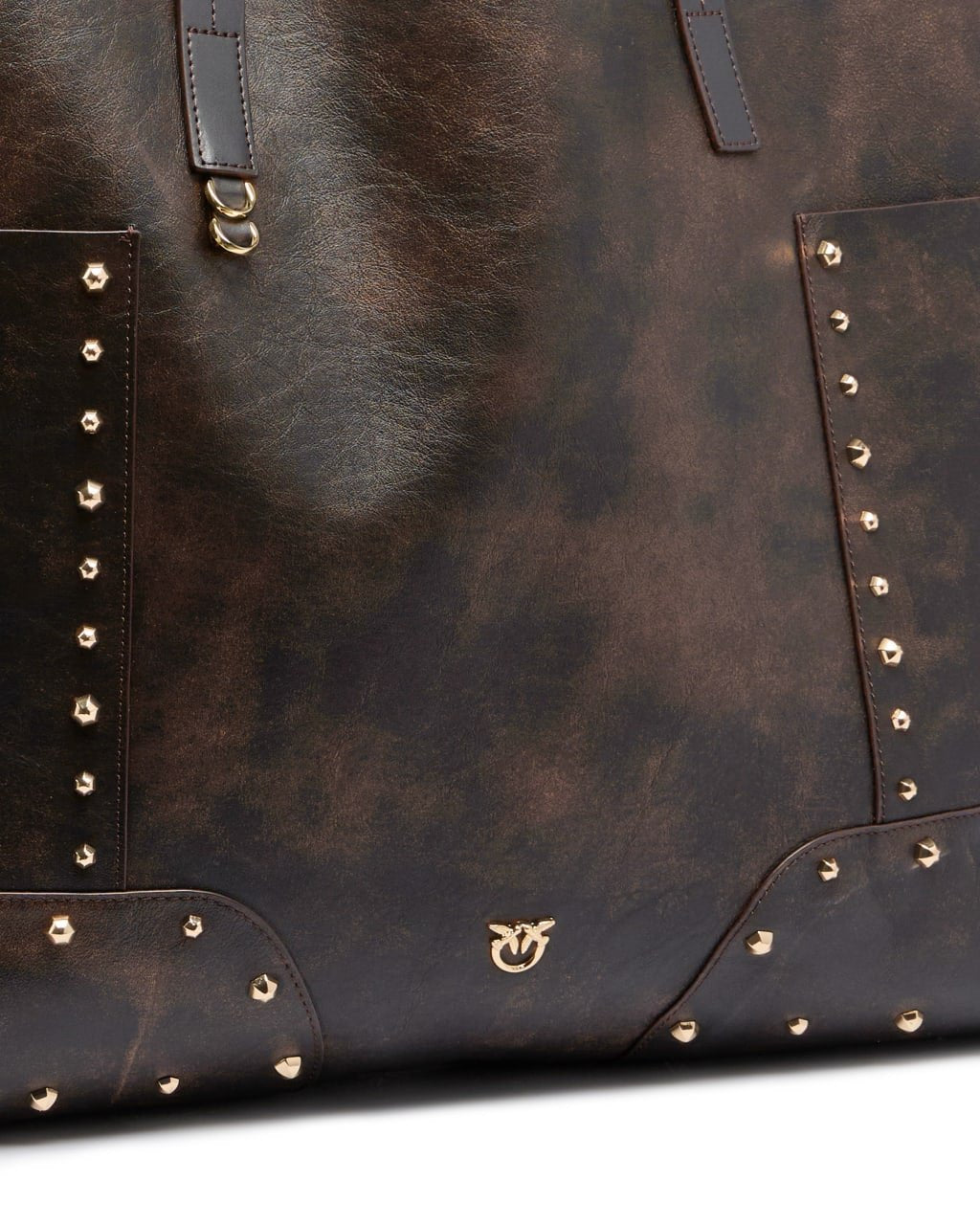Pinko Borsa in Pelle Liscia con Borchie donna