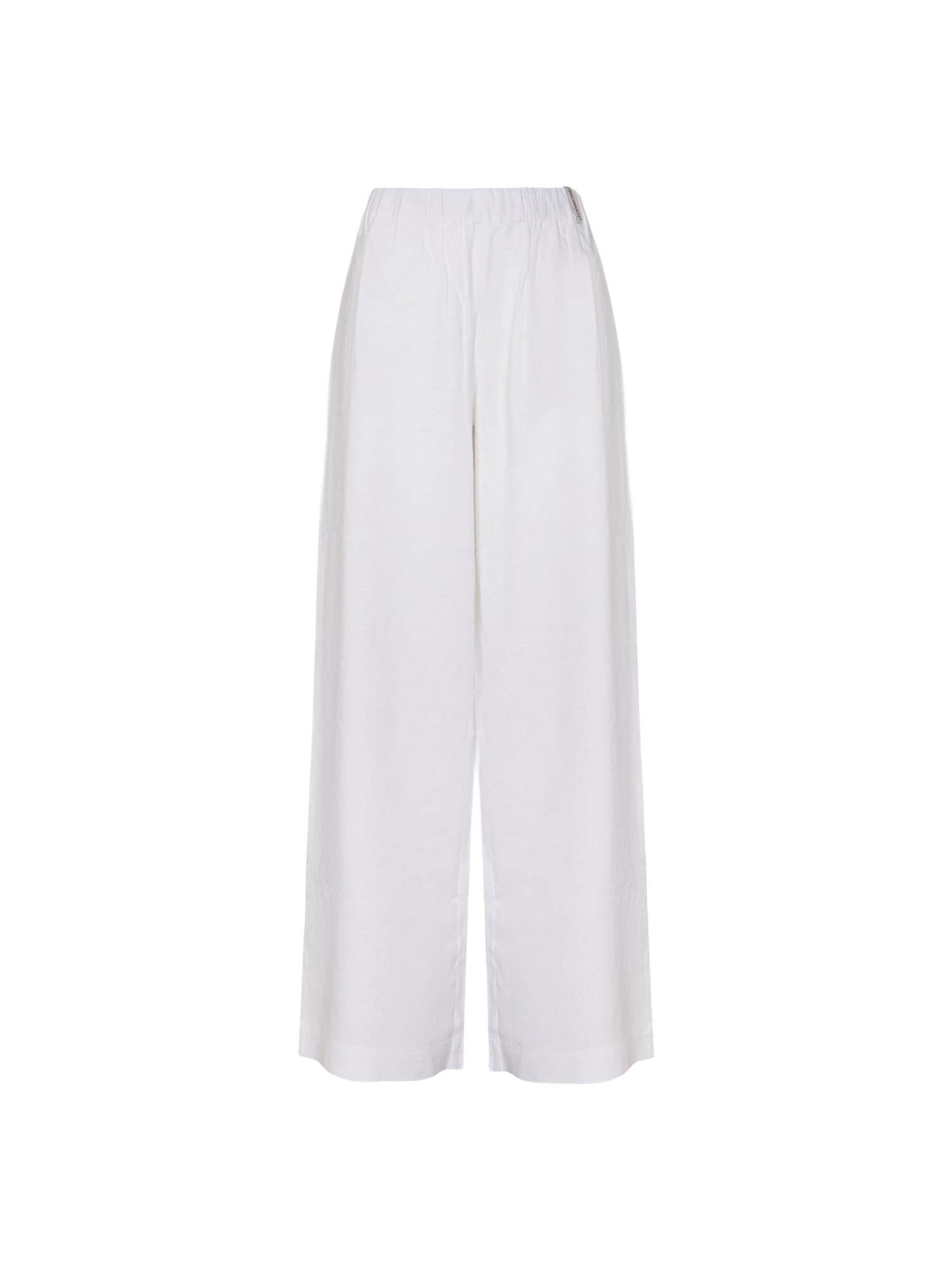 Hinnominate Pantalone wide leg in lino