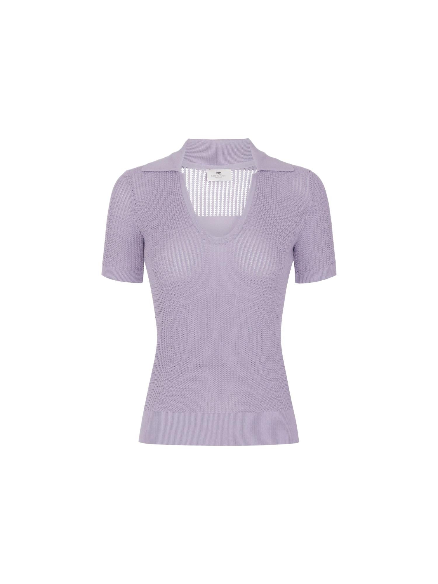 Elisabetta Franchi Polo travaillée avec logo