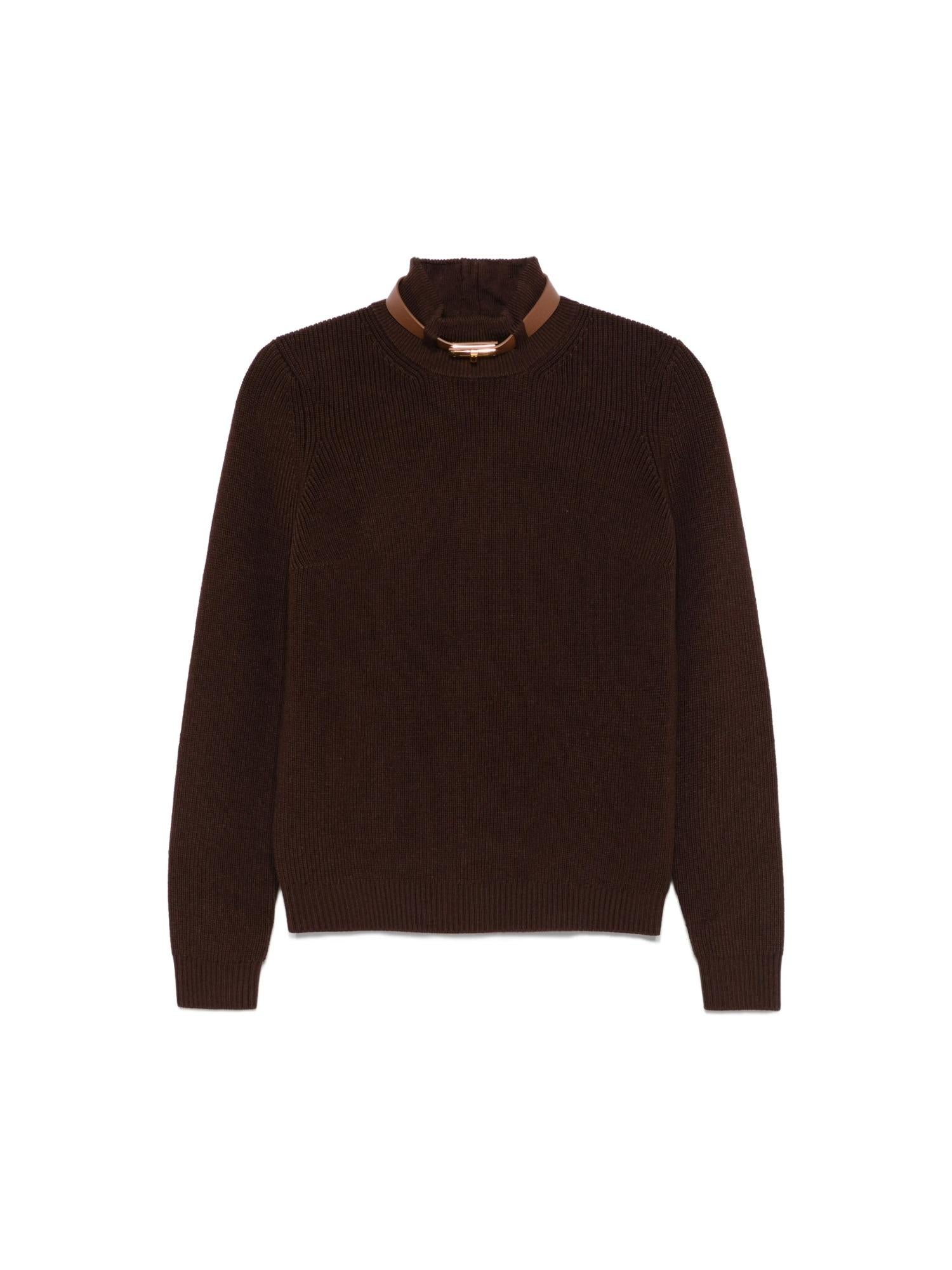 Elisabetta Franchi Maglia con cinturino gioiello