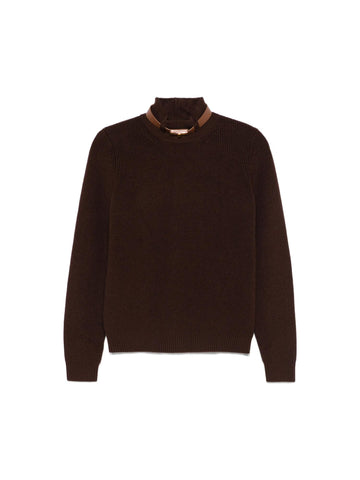 Elisabetta Franchi Maglia con cinturino gioiello