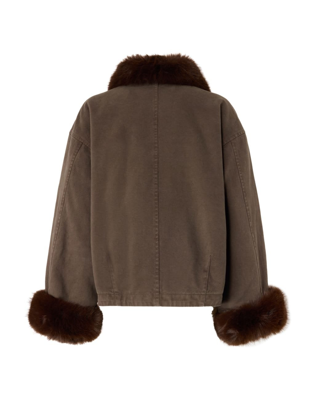 Pinko Bomber con Collo Effetto Pelliccia donna