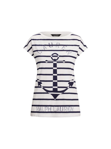 Lauren Ralph Lauren T-shirt con ancora Grieta