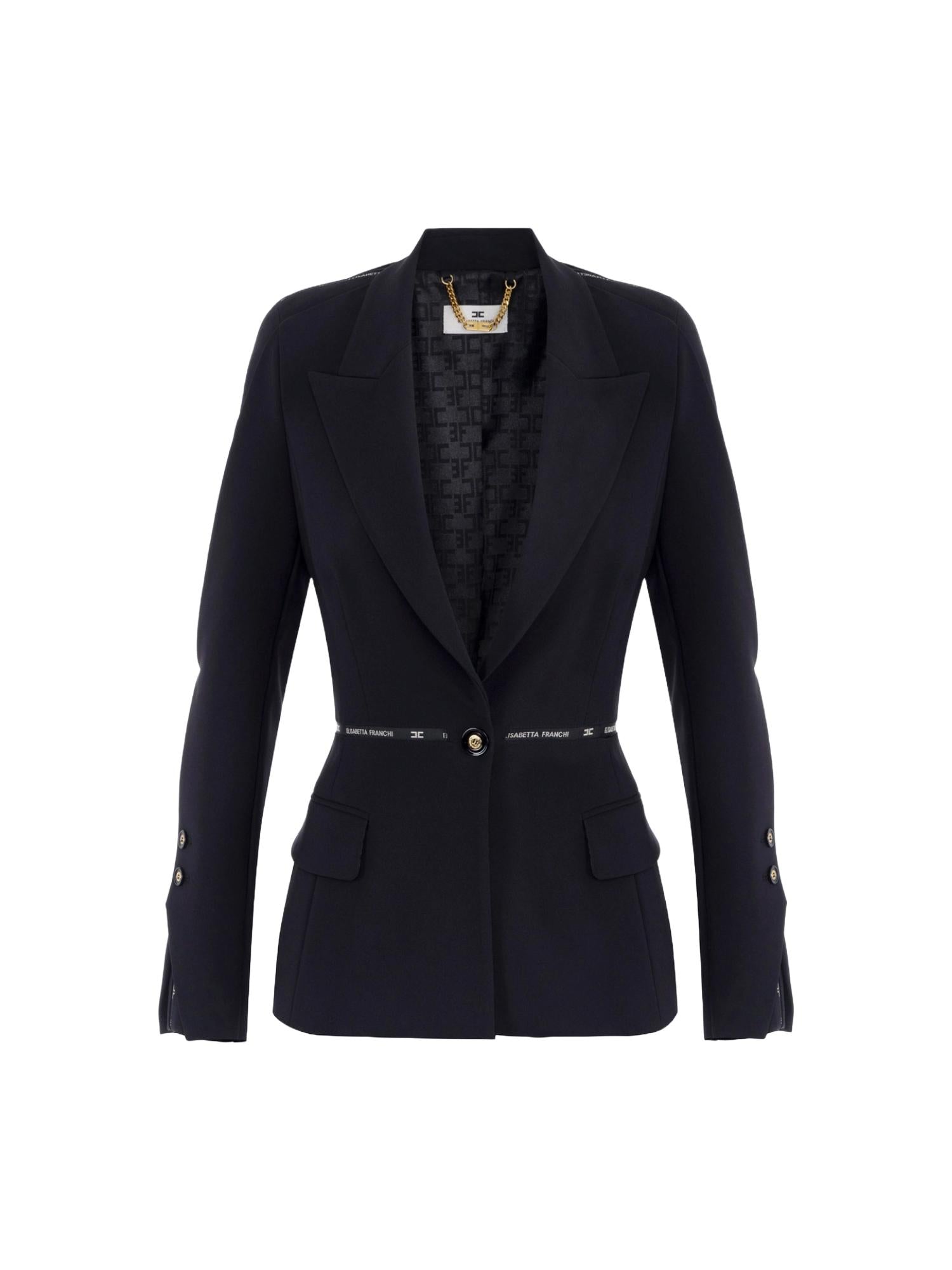 Elisabetta Franchi Giacca con nastro logato