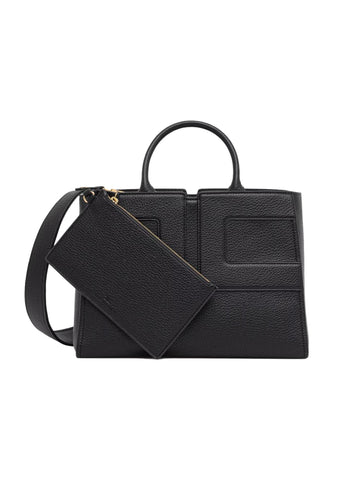 Elisabetta Franchi Borsa media con logo in rilievo