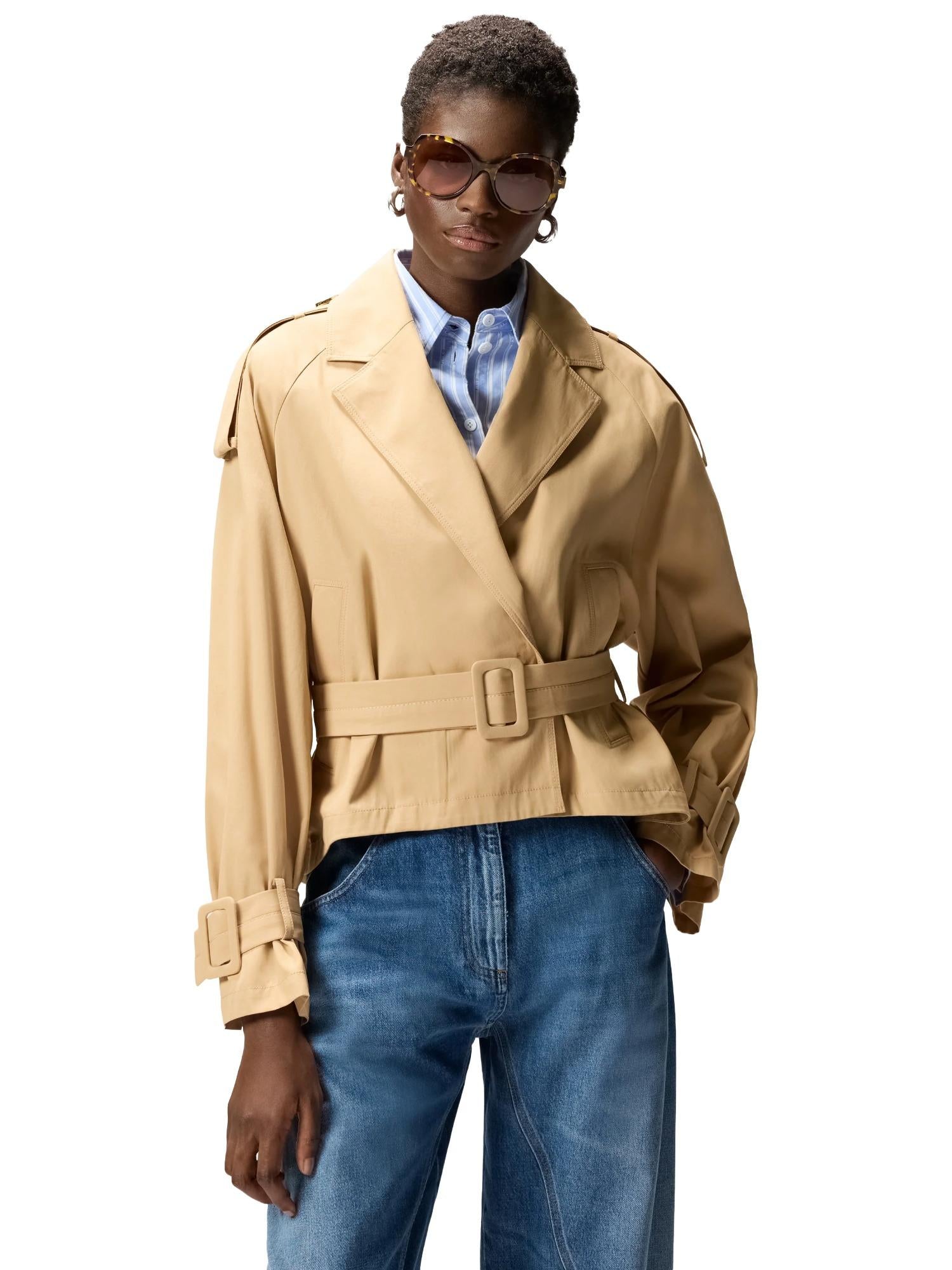 Pinko Trench corto con cintura Tanya