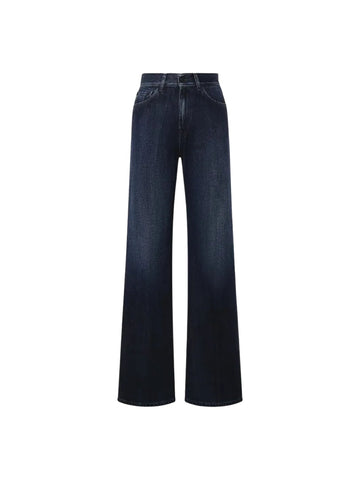 Jeans amber wide leg cinque tasche in denim